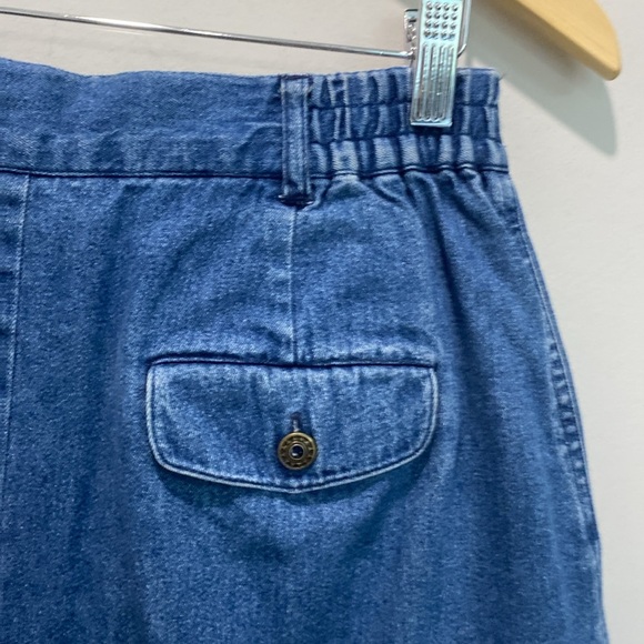 Classic Blue A-Line Denim Skirt - Picture 9 of 16